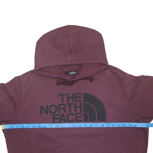 The North Face Men's Red XL Pullover Hoodie with Logo Print