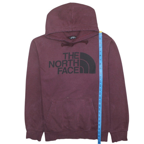 The North Face Men's Red XL Pullover Hoodie with Logo Print