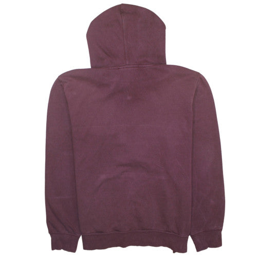 The North Face Men's Red XL Pullover Hoodie with Logo Print