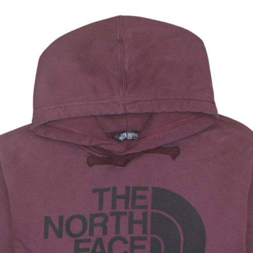 The North Face Men's Red XL Pullover Hoodie with Logo Print