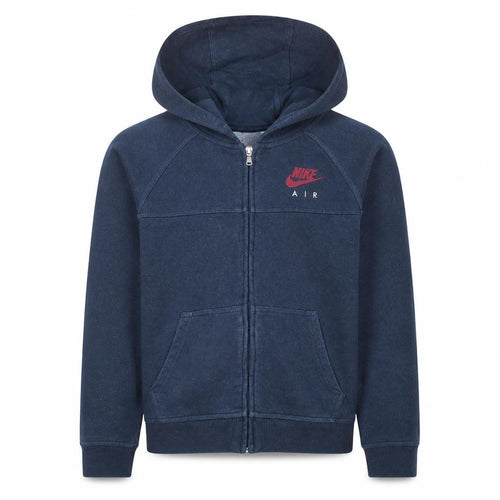 Nike Boys Blue Full Zip Hoodie 13-15 Years Fleece Casual Sweatshirt