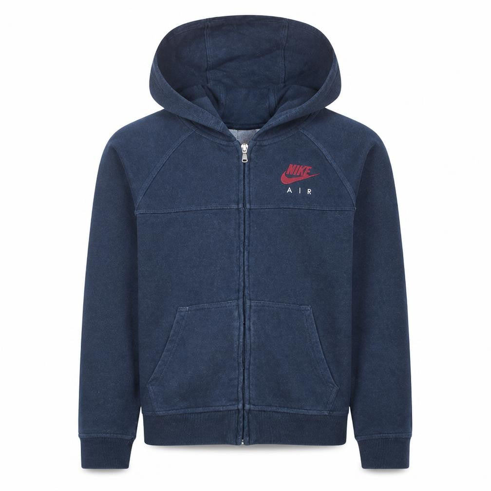 Nike Boys Blue Full Zip Hoodie 13-15 Years Fleece Casual Sweatshirt