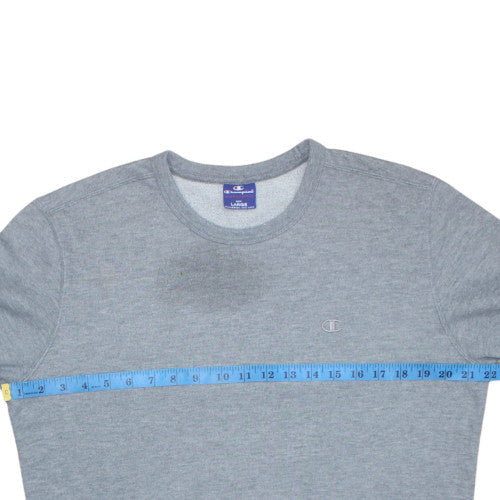 Champion Men's Grey Crew Neck Sweatshirt Large Classic Fit