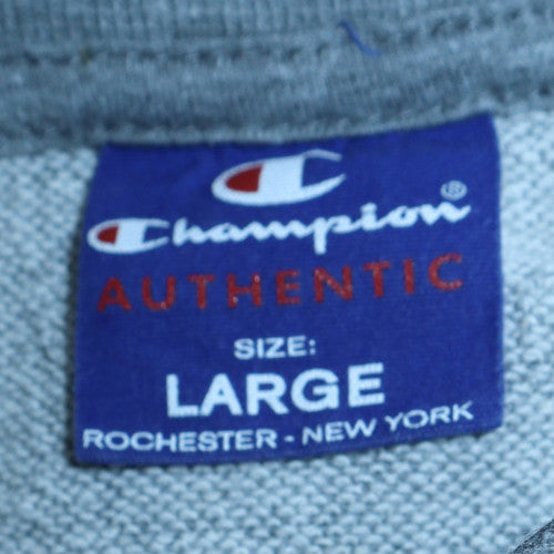 Champion Men's Grey Crew Neck Sweatshirt Large Classic Fit