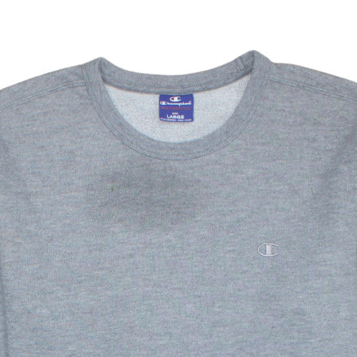 Champion Men's Grey Crew Neck Sweatshirt Large Classic Fit