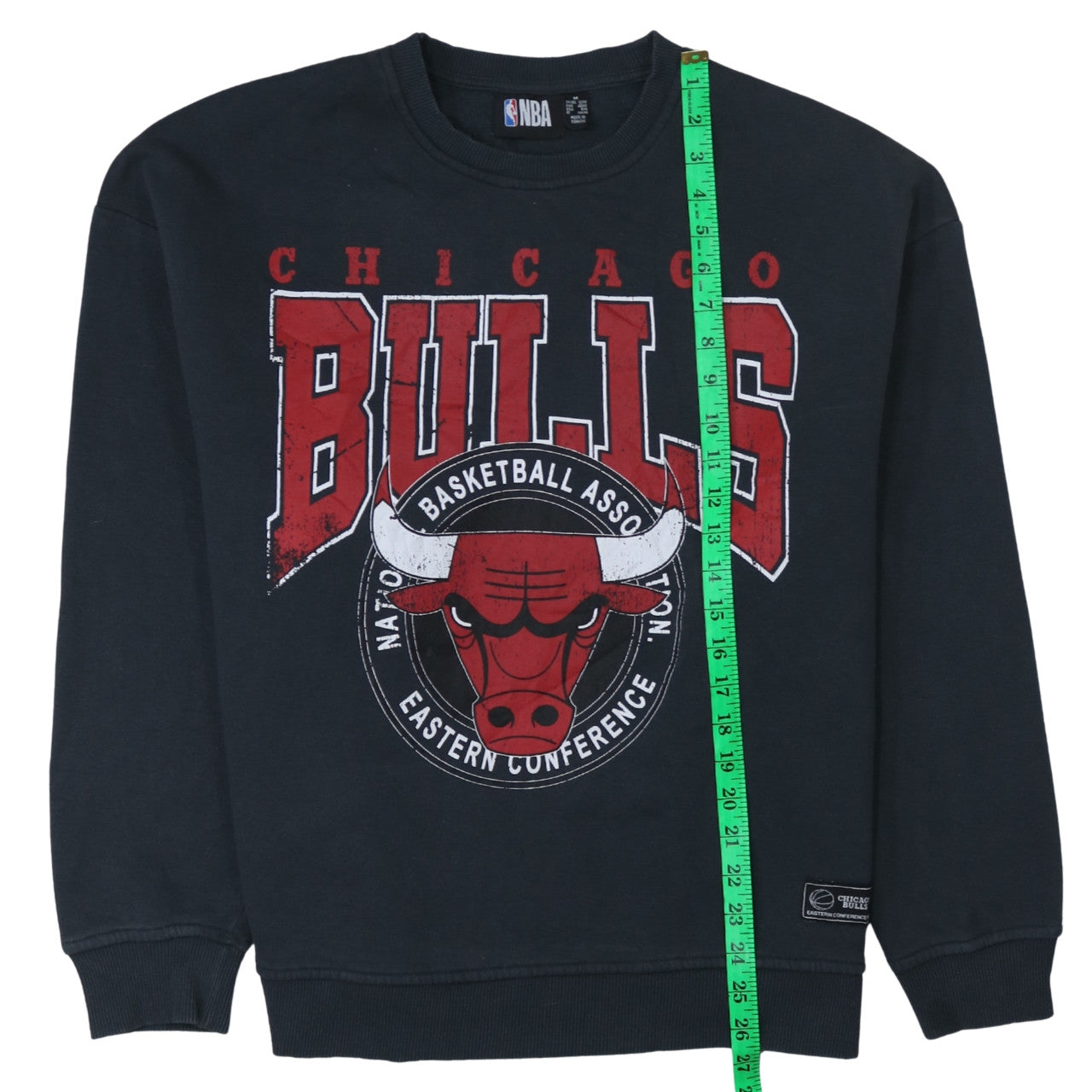 NBA Chicago Bulls Black Cotton Blend Sweatshirt Women M 12/14