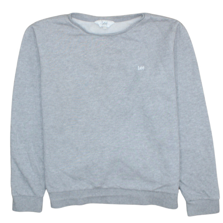 Lee Mens Grey Regular Fit Crew Neck Sweatshirt L