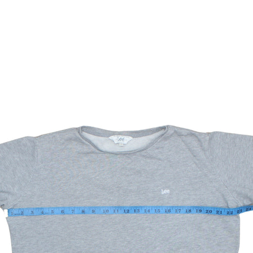 Lee Mens Grey Regular Fit Crew Neck Sweatshirt L