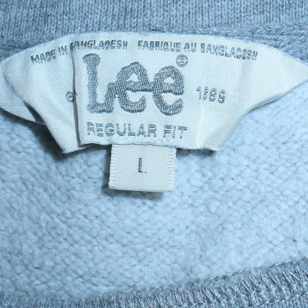 Lee Mens Grey Regular Fit Crew Neck Sweatshirt L