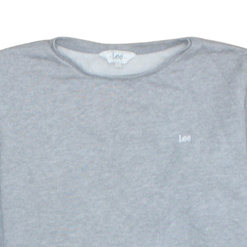 Lee Mens Grey Regular Fit Crew Neck Sweatshirt L