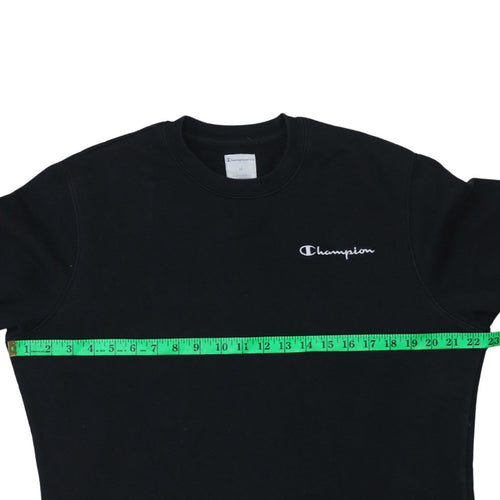 Champion Men's Black Crew Neck Pullover Sweatshirt Size M