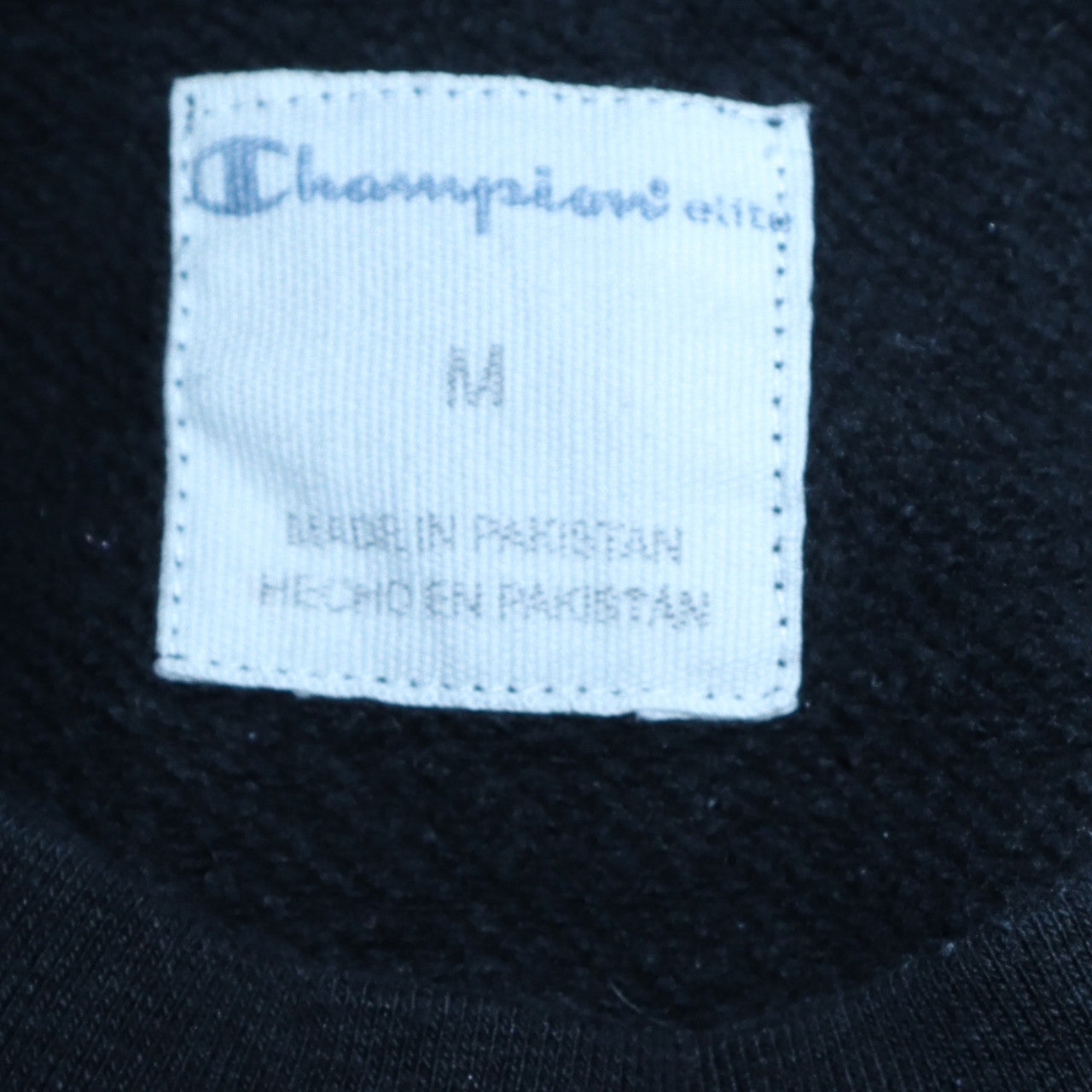 Champion Men's Black Crew Neck Pullover Sweatshirt Size M