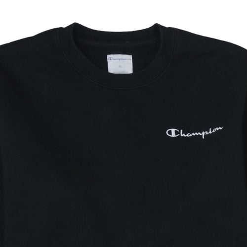 Champion Men's Black Crew Neck Pullover Sweatshirt Size M