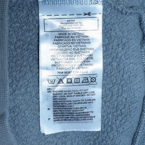 Adidas Men’s Grey Pullover Sweatshirt Small Crew Neck Fleece