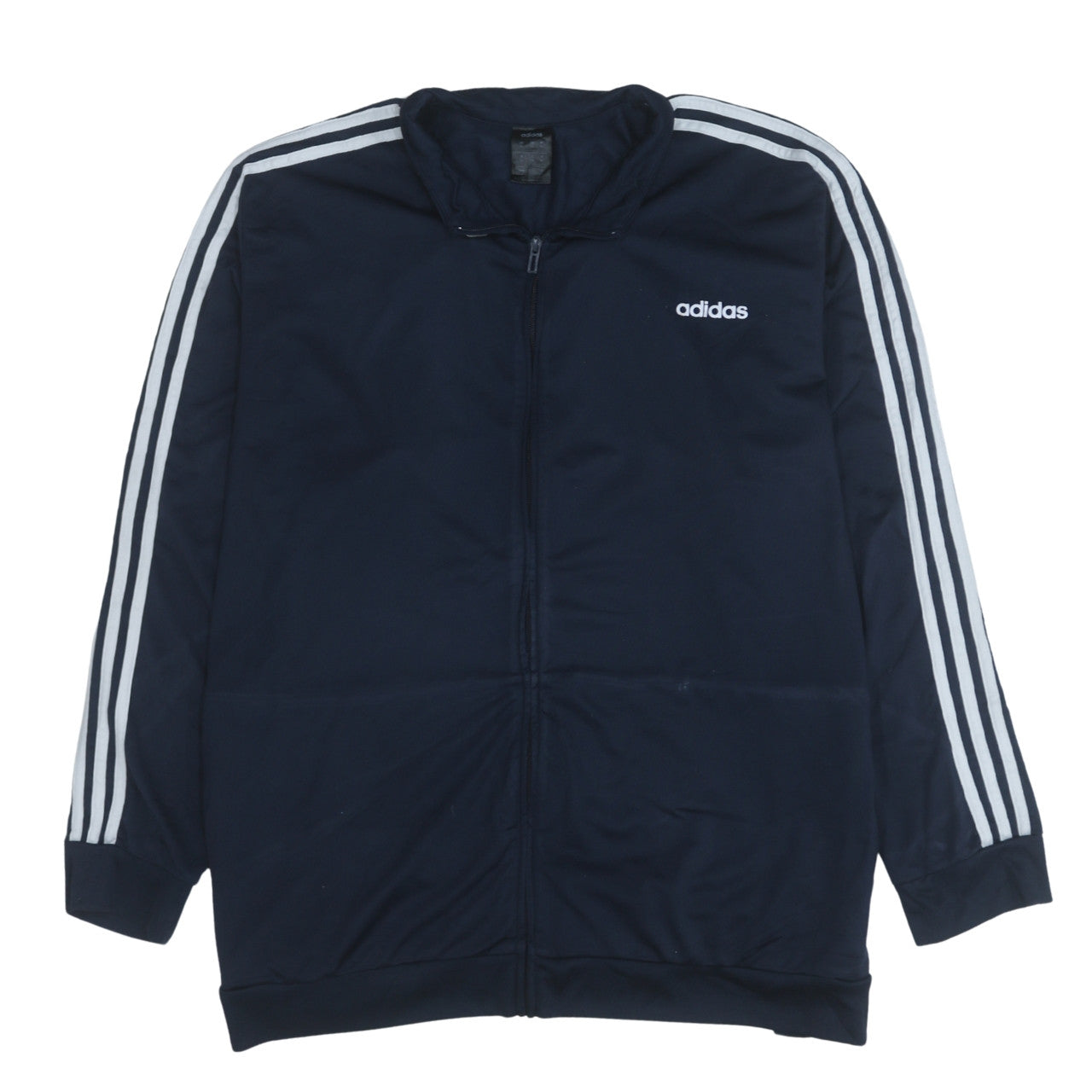 Adidas Men's Blue Full Zip Track Jacket Size 2XL Regular Fit