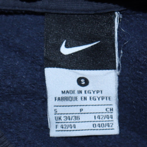 Nike Men's Blue Small Pullover Sweatshirt Crew Neck Logo Fleece