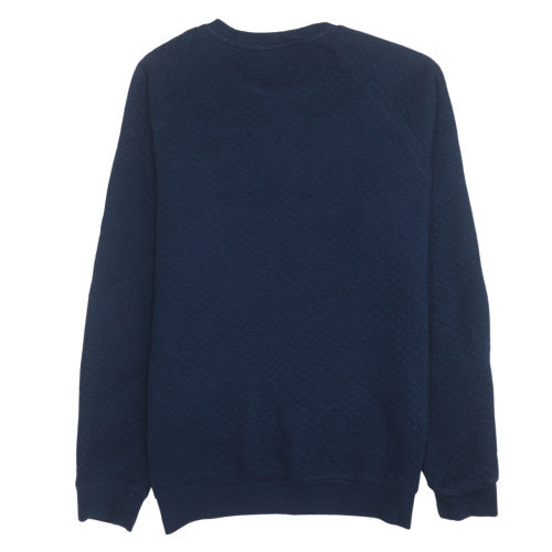 Hugo Boss Men Blue Pullover Sweatshirt M Crew Neck Logo