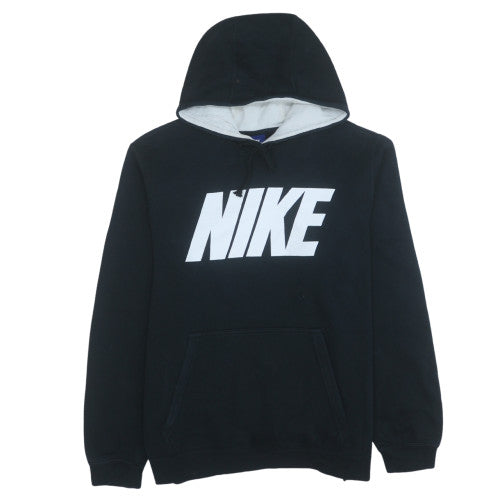 Nike Men's Black Pullover Hoodie Size L Graphic Fleece Sweatshirt