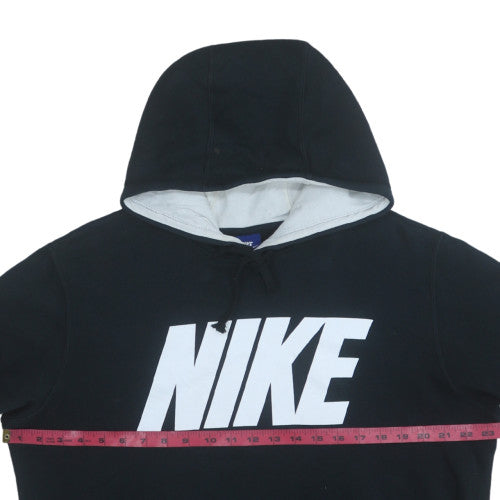 Nike Men's Black Pullover Hoodie Size L Graphic Fleece Sweatshirt