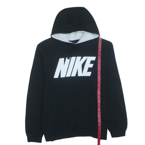 Nike Men's Black Pullover Hoodie Size L Graphic Fleece Sweatshirt