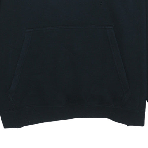 Nike Men's Black Pullover Hoodie Size L Graphic Fleece Sweatshirt