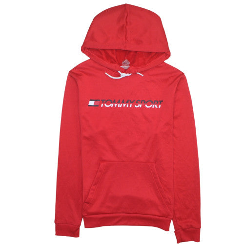 Tommy Sport Men's Red Pullover Hoodie Size M Regular Fit
