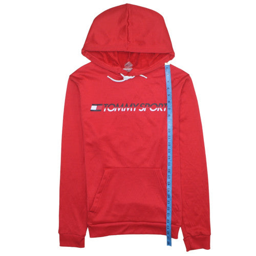 Tommy Sport Men's Red Pullover Hoodie Size M Regular Fit