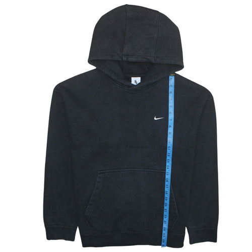 Nike Men's Black Pullover Hoodie Size L Logo Fleece Sweatshirt