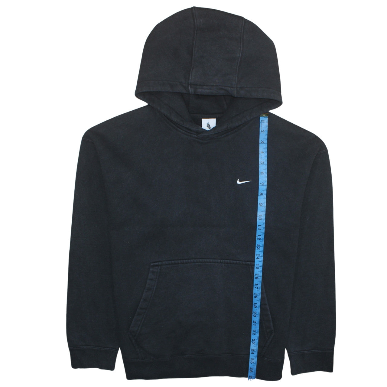 Nike Men's Black Pullover Hoodie Size L Logo Fleece Sweatshirt