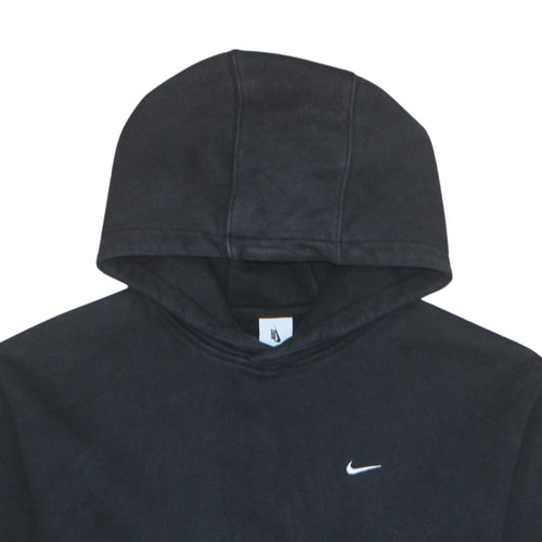 Nike Men's Black Pullover Hoodie Size L Logo Fleece Sweatshirt