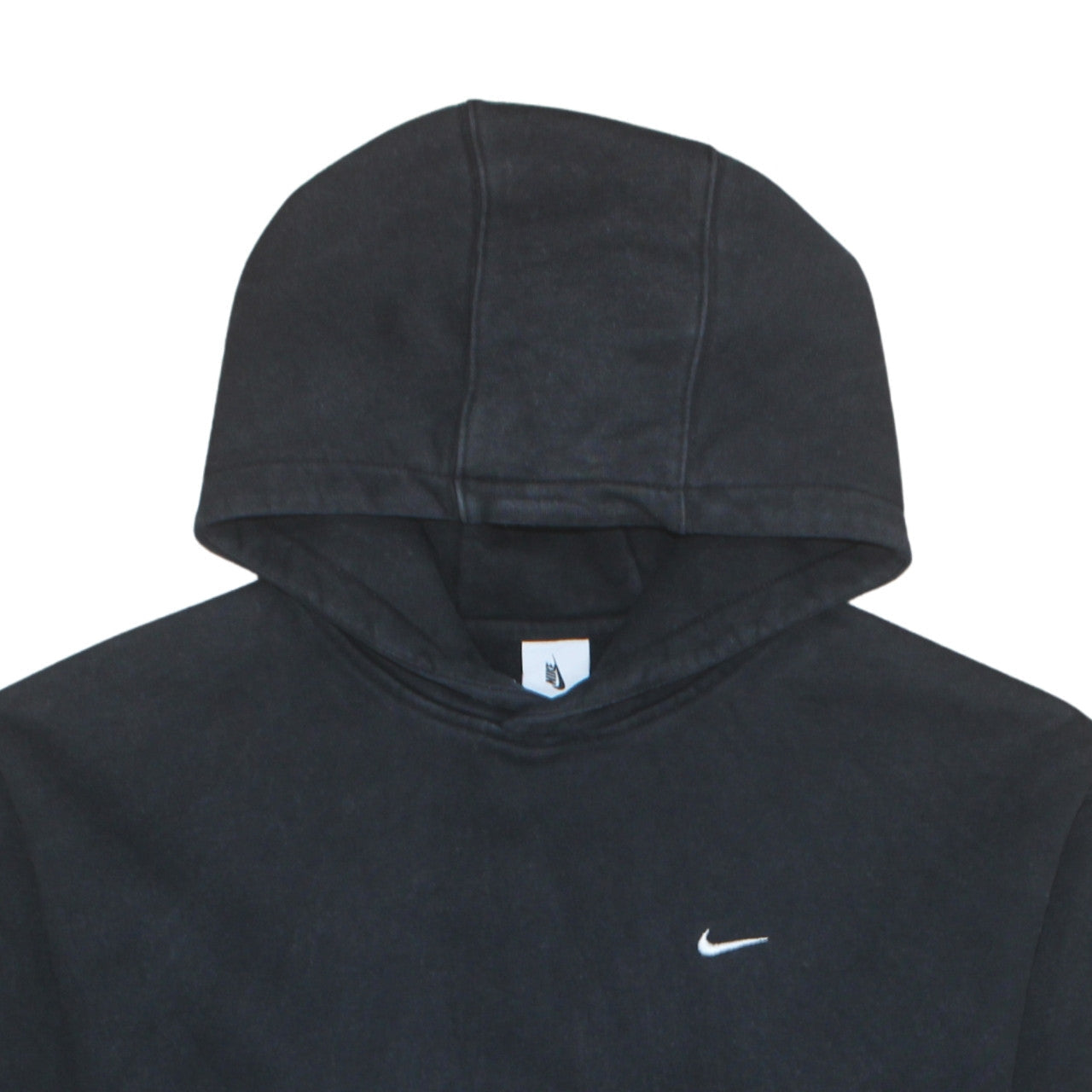 Nike Men's Black Pullover Hoodie Size L Logo Fleece Sweatshirt