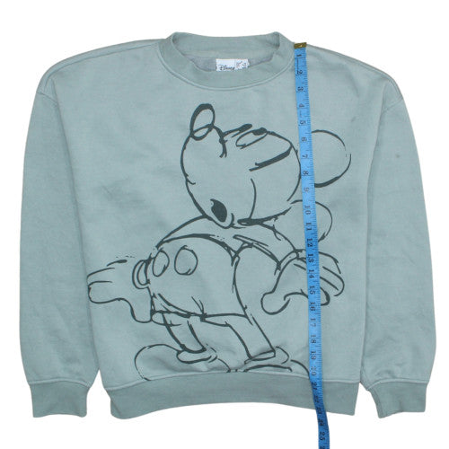 Disney Women XS Blue Mickey Mouse Pullover Sweatshirt