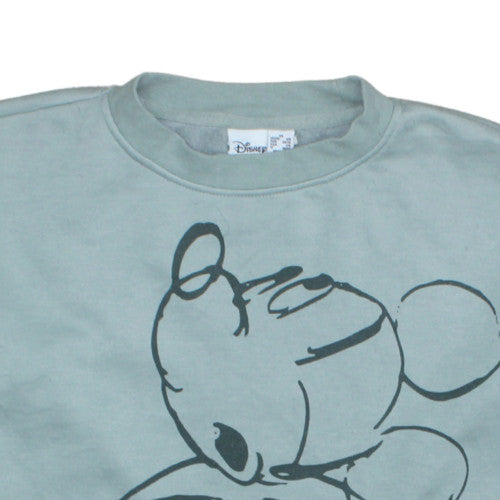 Disney Women XS Blue Mickey Mouse Pullover Sweatshirt