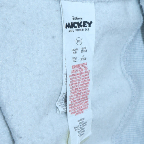 Disney Mickey & Friends Donald Duck Grey Sweatshirt 2XS Women's Casual Pullover