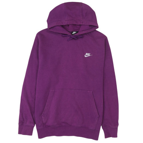 Nike Women’s Purple Pullover Hoodie L Cotton Blend Casual Sportswear