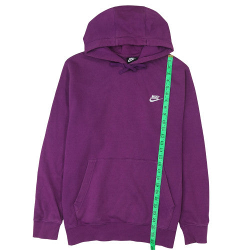 Nike Women’s Purple Pullover Hoodie L Cotton Blend Casual Sportswear