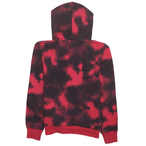 Jordan Boys Red Tie-Dye Pullover Hoodie 14-15 Years Fleece Logo Sweatshirt