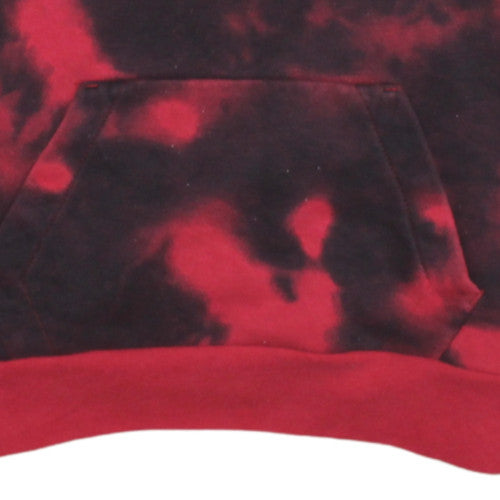 Jordan Boys Red Tie-Dye Pullover Hoodie 14-15 Years Fleece Logo Sweatshirt