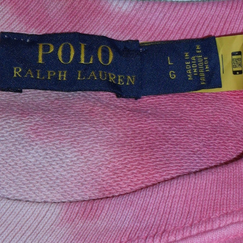 Polo Ralph Lauren Womens Multicoloured Tie-Dye Cotton Pullover Sweatshirt L