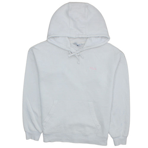 Fila Women’s White Pullover Hoodie Size L Cotton Blend
