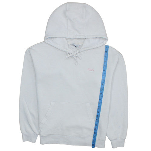 Fila Women’s White Pullover Hoodie Size L Cotton Blend