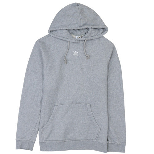 Adidas Women Grey Pullover Hoodie Size M Cotton Blend Casual Lined