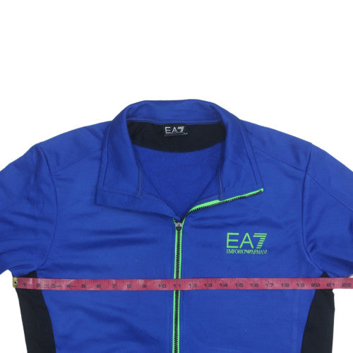 Emporio Armani EA7 Blue Men's XL Track Jacket Full Zip Sports Top