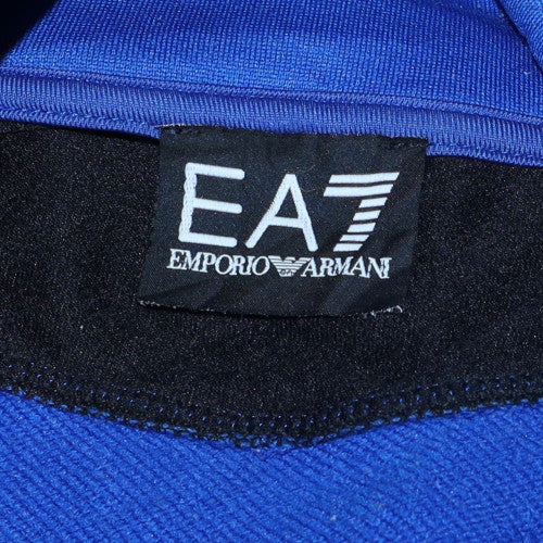 Emporio Armani EA7 Blue Men's XL Track Jacket Full Zip Sports Top