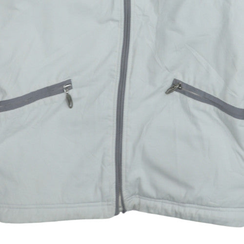 Quiksilver Men’s Grey Hooded Windbreaker Jacket Size M
