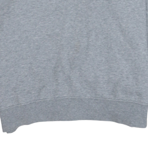 Nike Women Grey Crew Neck Pullover Sweatshirt Small