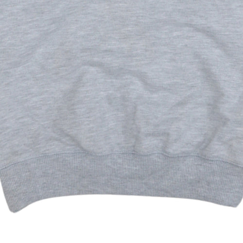 MTV Grey Cotton Blend Women's Sweatshirt Size S Graphic Print