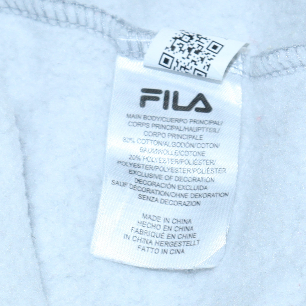 FILA Women Grey Crew Neck Logo Sweatshirt Size S