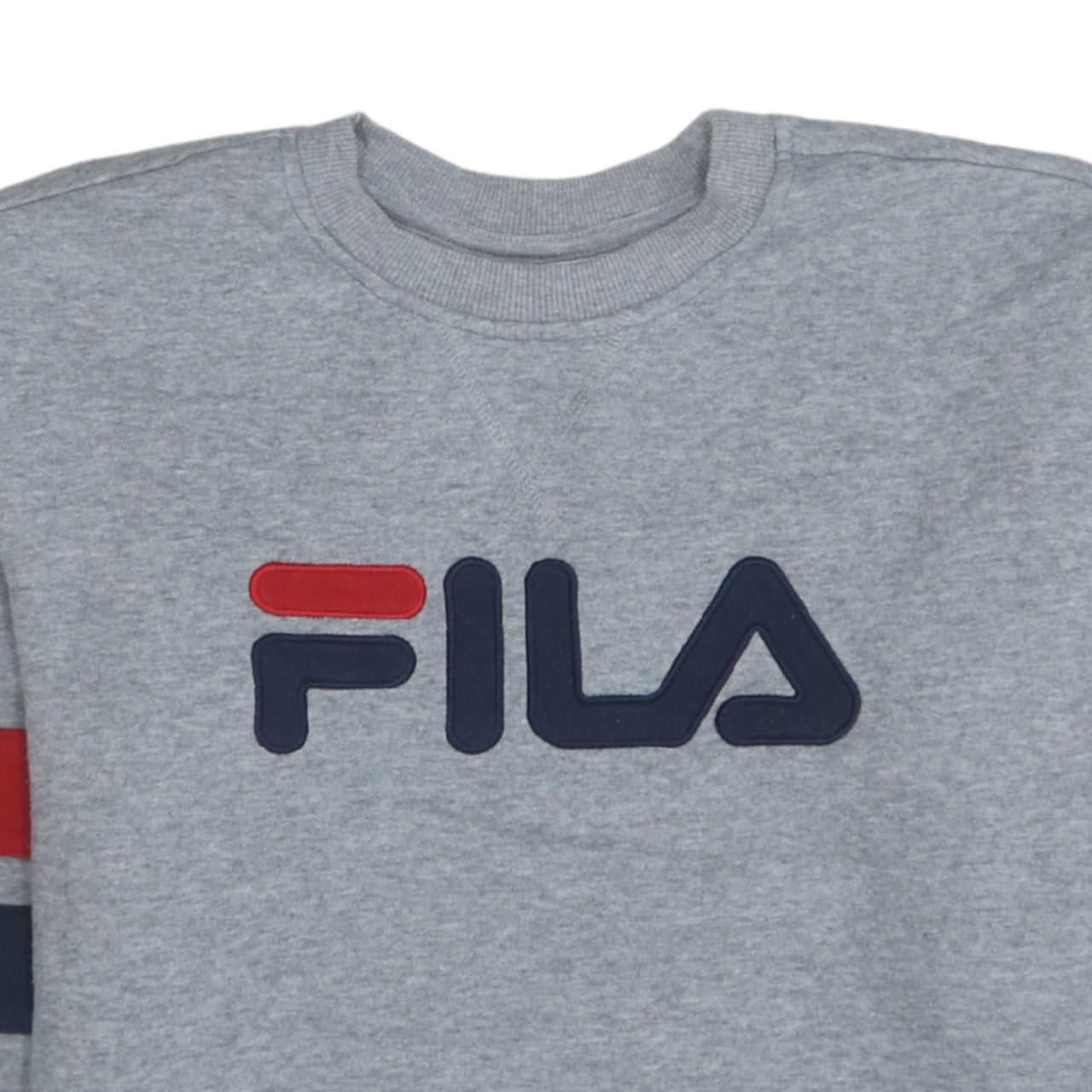 FILA Women Grey Crew Neck Logo Sweatshirt Size S