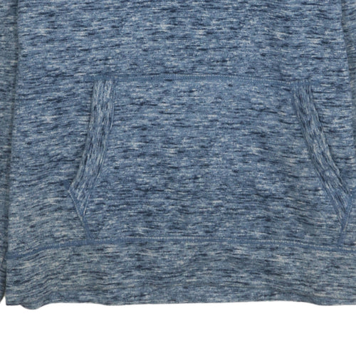 Hollister Men's Blue Medium Pullover Hoodie with Logo